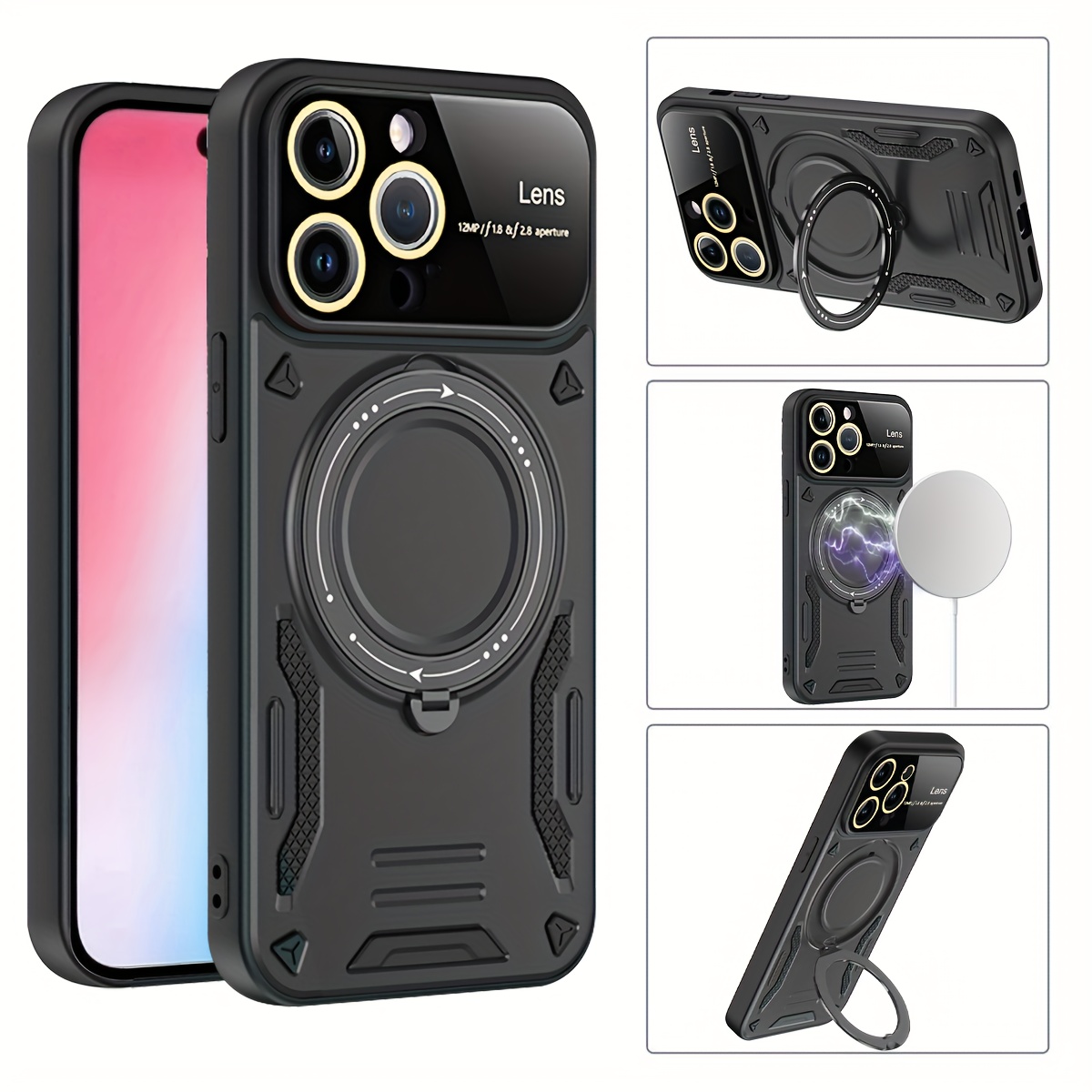  Nillkin Funda para iPhone 12 Pro Max, compatible con MagSafe  Funda de cámara deslizante de silicona líquida delgada a prueba de golpes  para iPhone 12 Pro Max, funda de 6.7 pulgadas