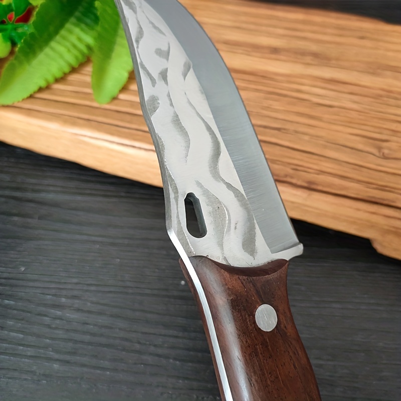 Stainless Steel Kitchen Utility Knife, Forged Boning Knives Vegetable Meat  Cleaver, Bbq Knife For Camping, Barbecue, Outdoor - Temu