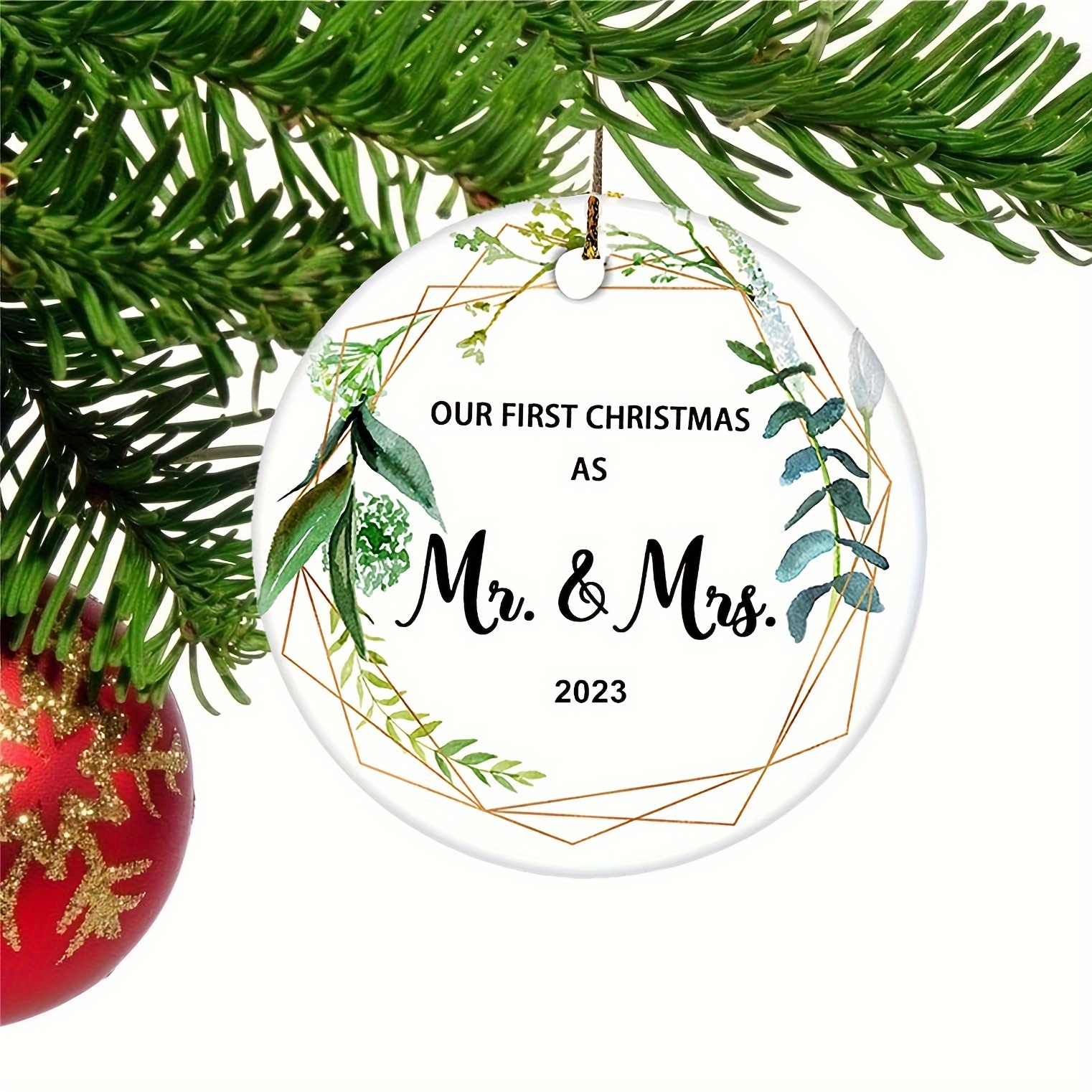 Our First Christmas as Mr. and Mrs Ornament 2023, 1st Christmas