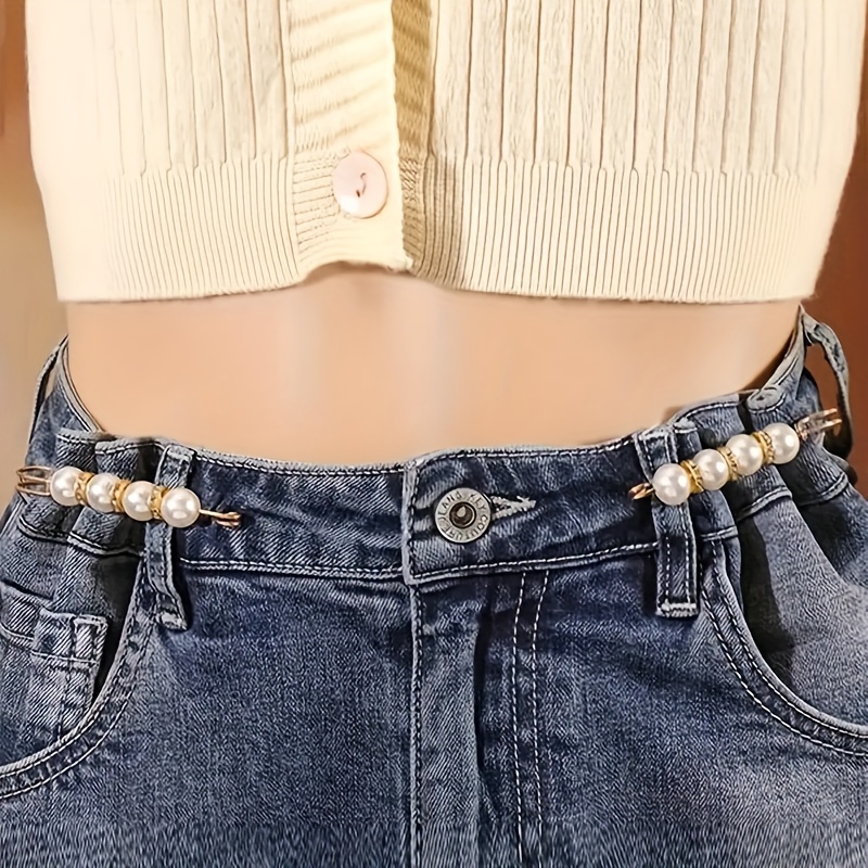 1Pc Tighten Waist Button for Women Skirt Pants Adjustable Waist Clip Metal  Pi C~