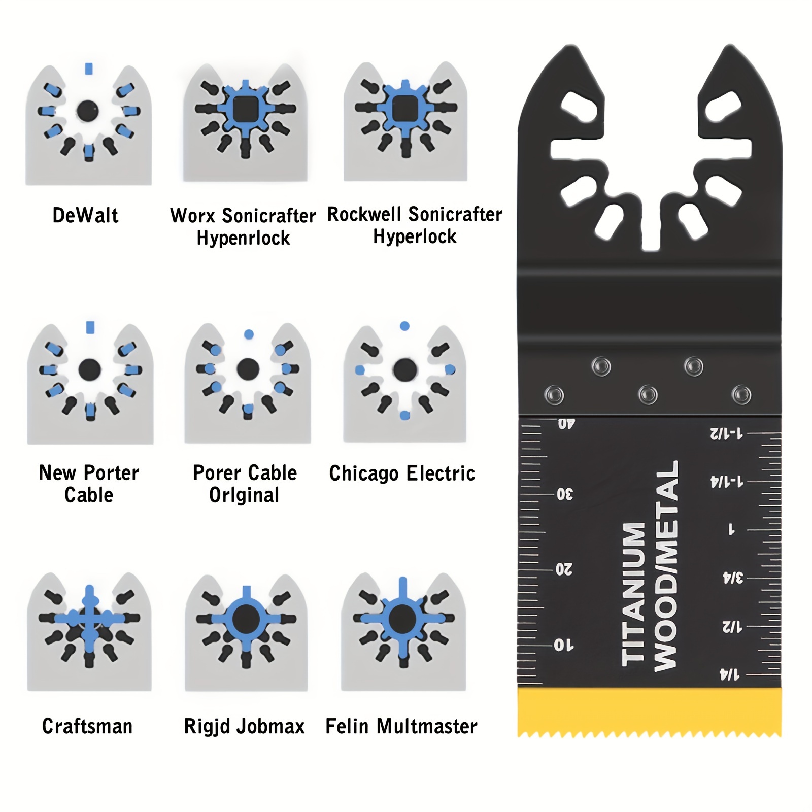 Titanium Oscillating Saw Blades Multitool Blades For Cutting