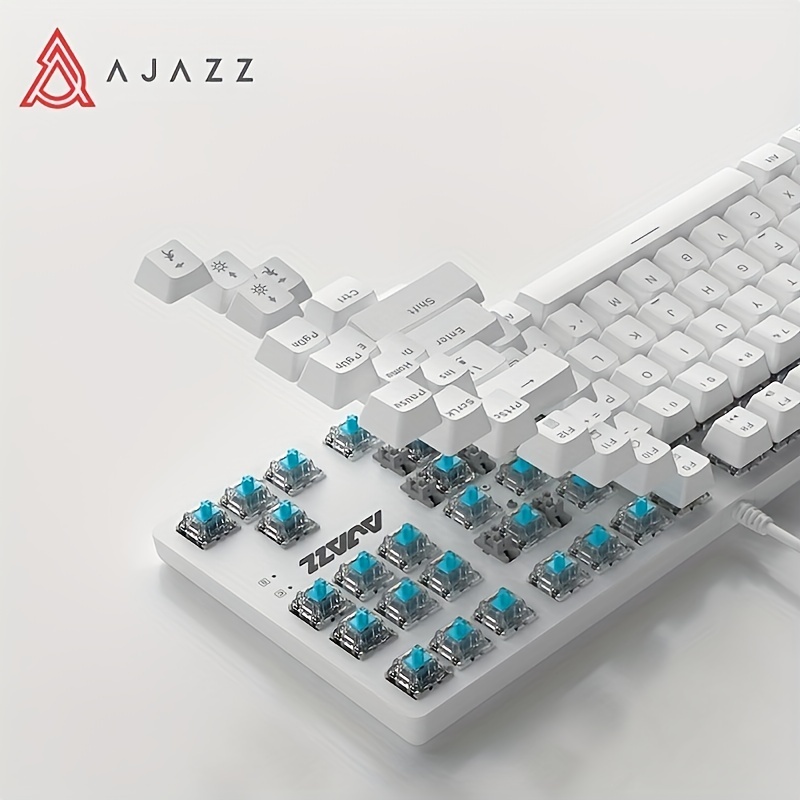 AULA Teclado mecánico para juegos 60 % con cable, retroiluminación RGB 29  teclado intercambiable en caliente, interruptor rojo, 60% mini teclado