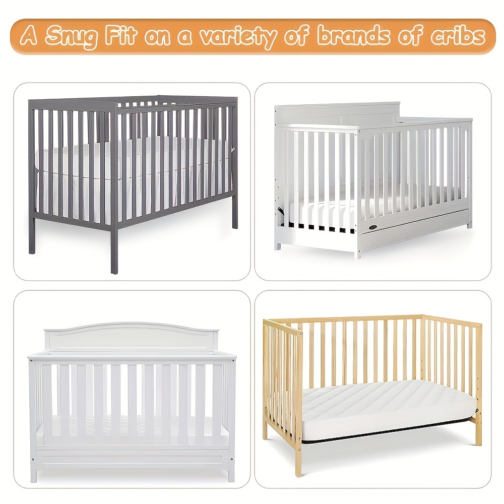 Breathable Mesh Crib Liner for Full-Size Cribs