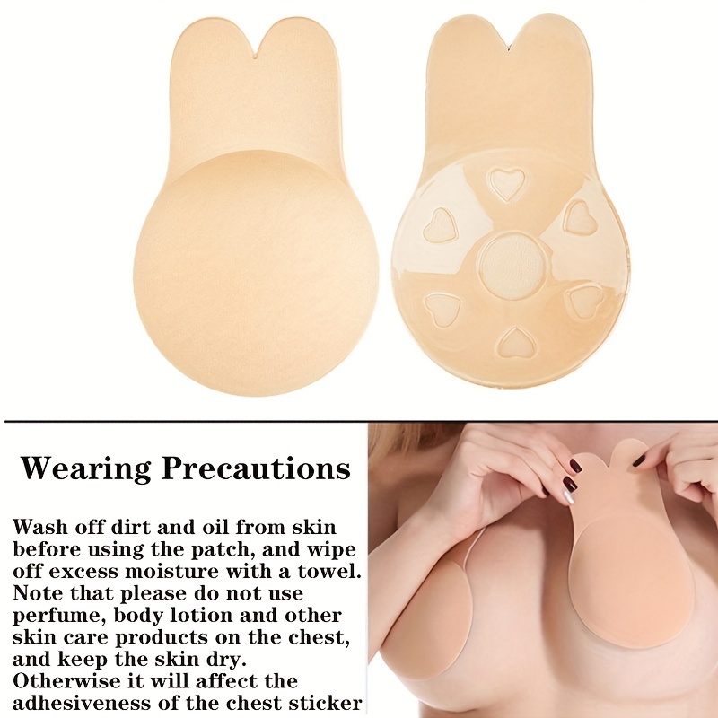 Woman Adhesive Bra Water Drop Shaped Invisible Breast Pads Silicone Lifting  Nipple Cover Push Up Chest Stickers 1 Pair