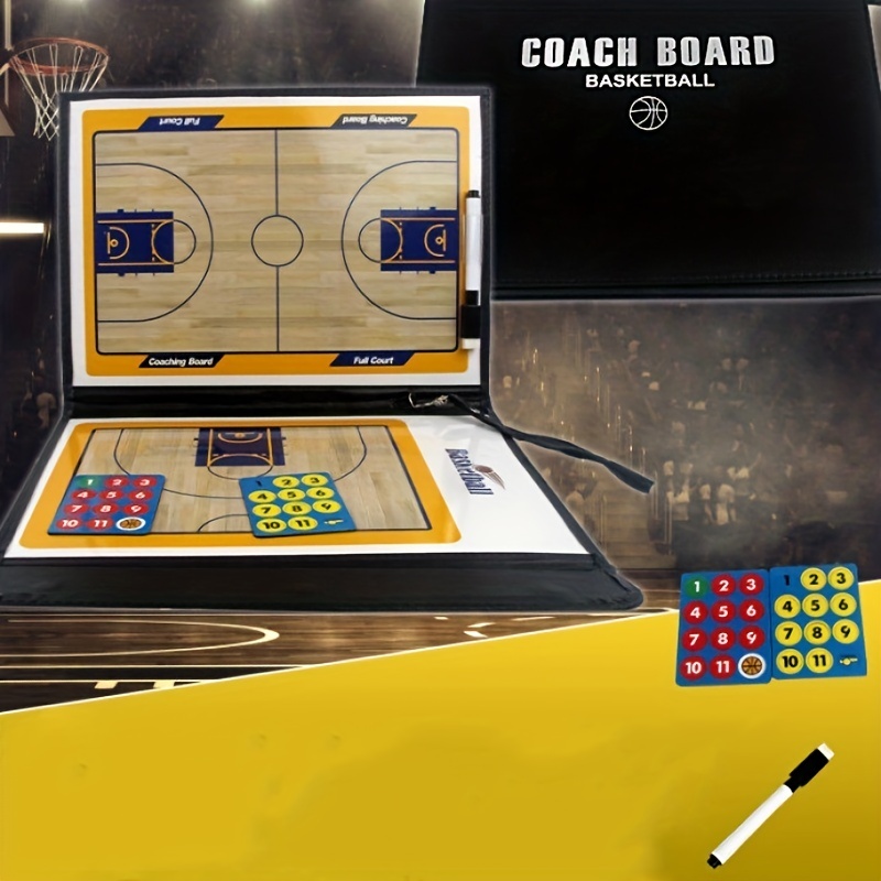 Folding Basketball Board Magnetic Basketball Strategy Board - Temu
