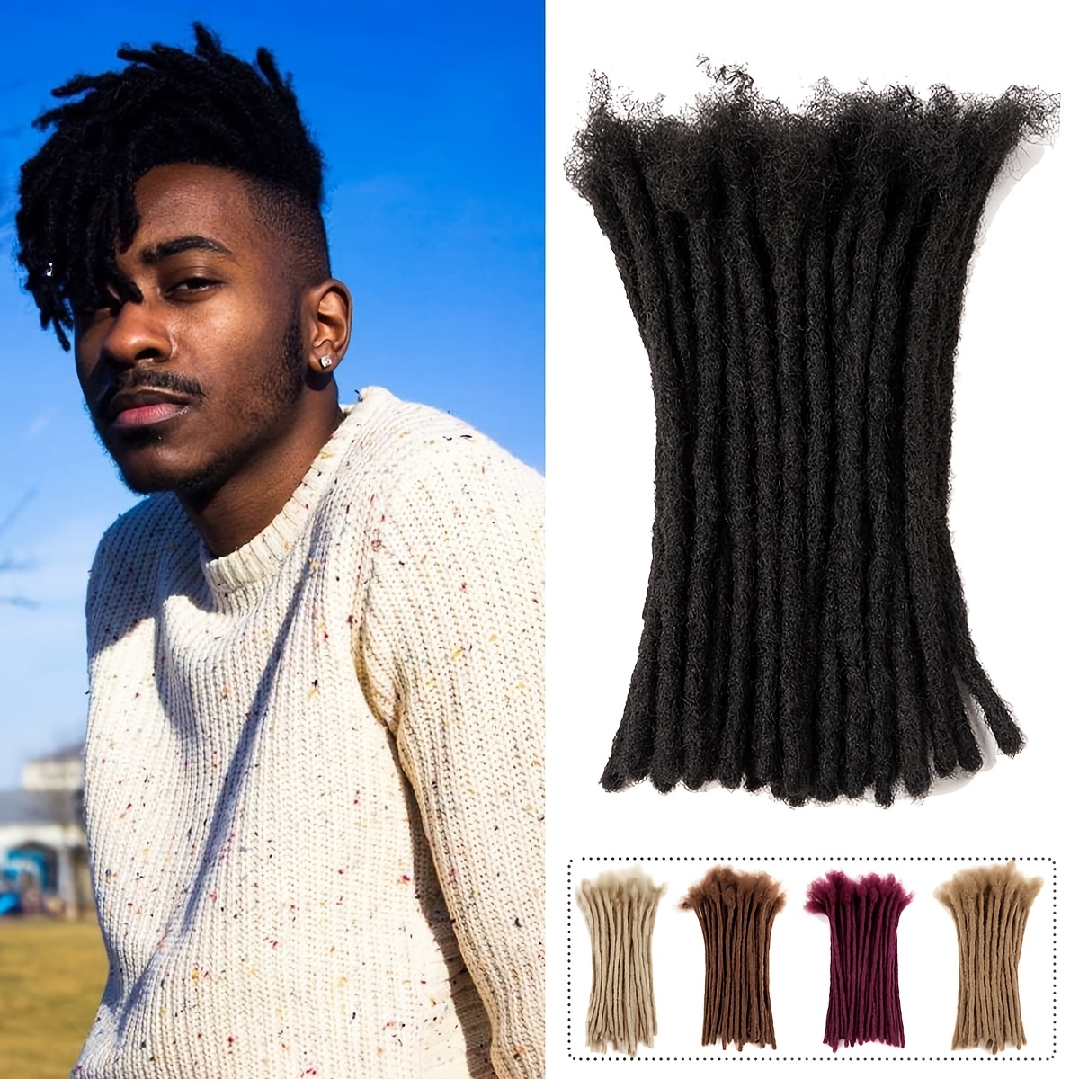 12 Inch 10 Strands Loc Extensions Human Hair