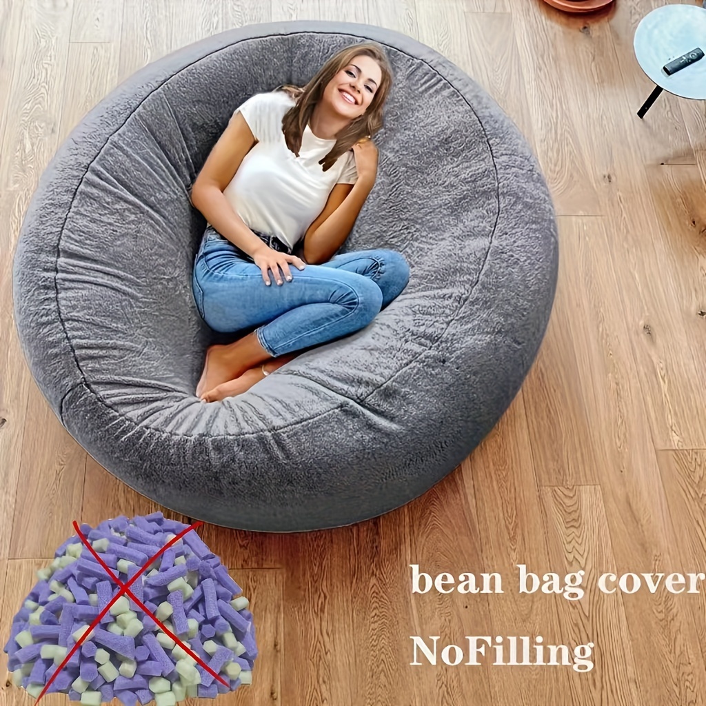 Organize Filling Storage Bag Zipper Storage Bean Bag Striped