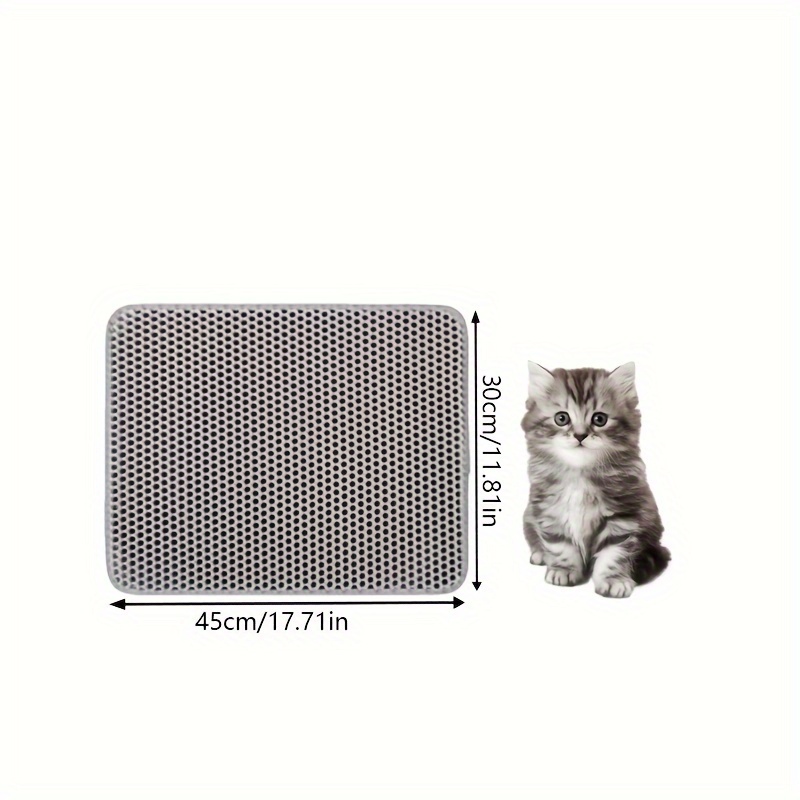 Waterproof Pet Cat Litter Mat Double Layer Pet Litter Box Mat for