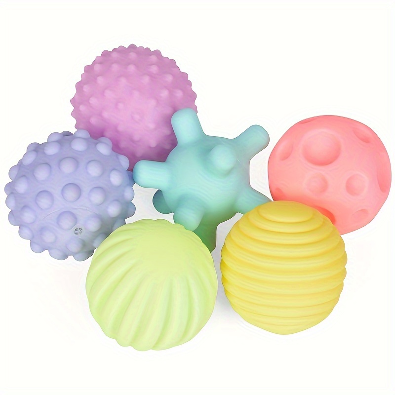  Pelotas sensoriales para bebé, juguetes para bebés de 6 a 12  meses, bolas múltiples texturizadas para niños pequeños de 1 a 3 años,  juguetes de baño coloridos y suaves con tazas