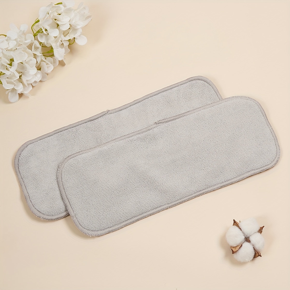 Paquete de 5 pañales de tela para bebé + 5 rayón de microfibra de cuatro  capas de insertos de bambú, pañales de bolsillo ajustables, lavables