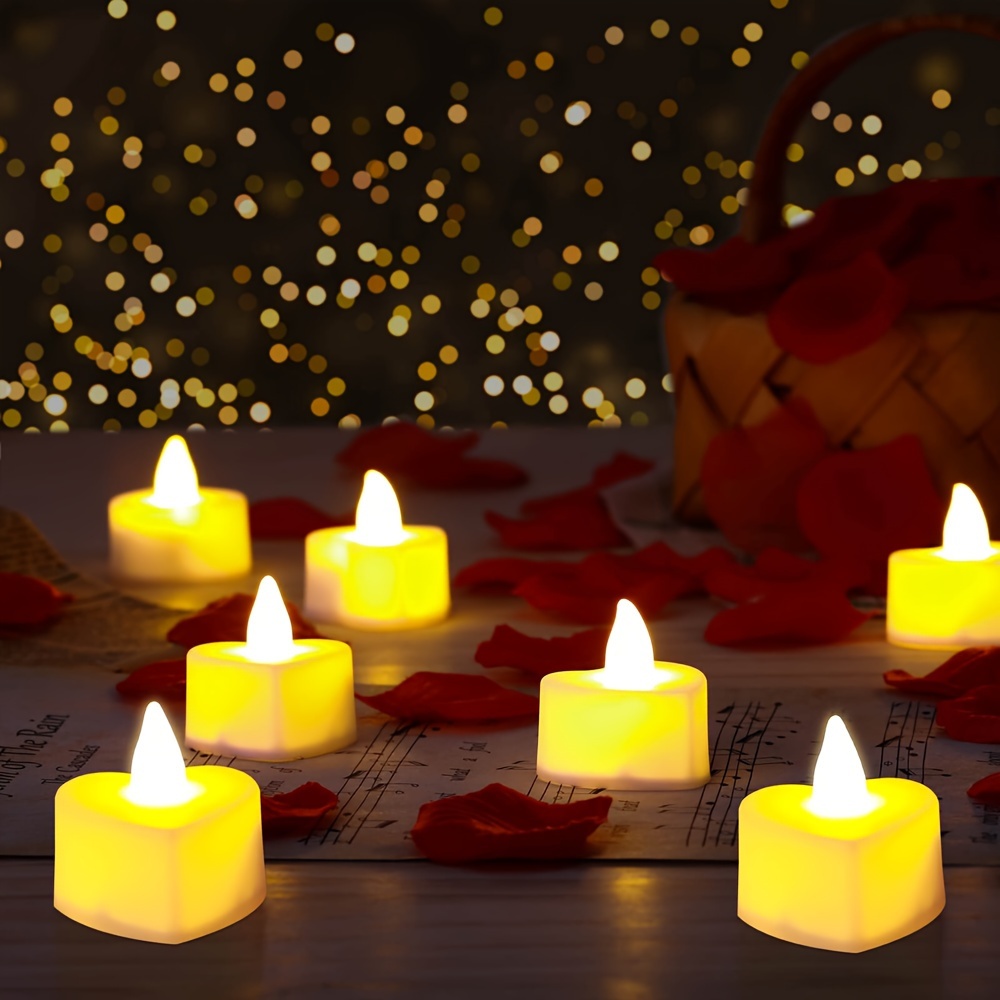 Decoración con velas para una noche romántica