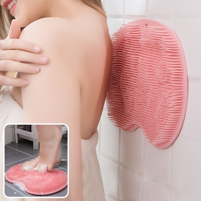 18 CM Round Silicone Bath Mat With Suction Cup, Thickness: 2 CM, Size:  18*18*2 CM