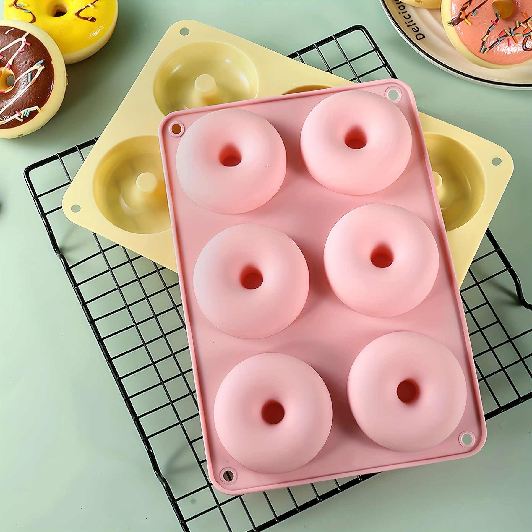 Molde donuts /donas Silicona 9 cavidades