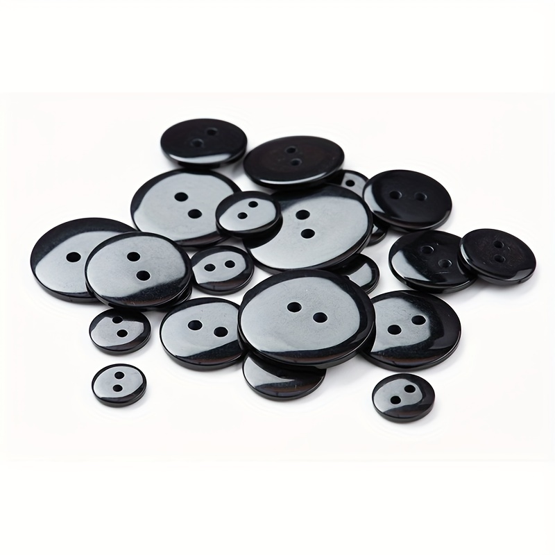 Botones Negros De 1 Pulgada Para Costura Artesanal 100 Botones