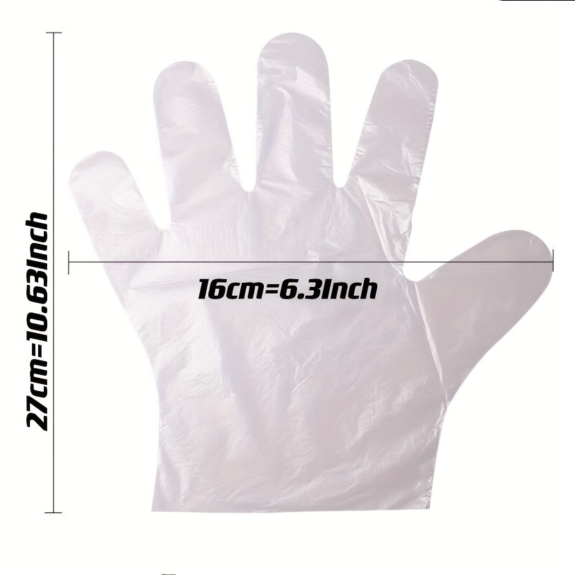 Gants en plastique jetables pour aliments, 100/200 pièces, pour