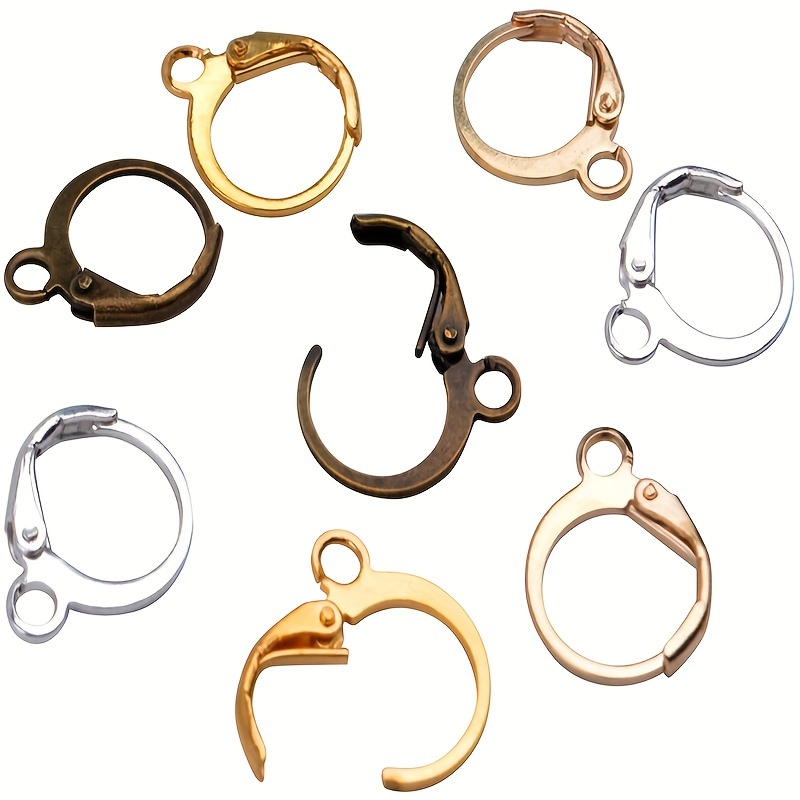 Lever Earring Hooks Wire Settings Base Earrings Hoops - Temu