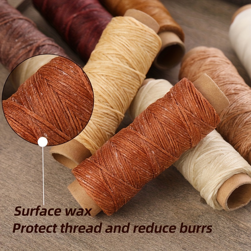 Waxed Thread 32 Yards (black) Leather Sewing Waxed Thread - Temu