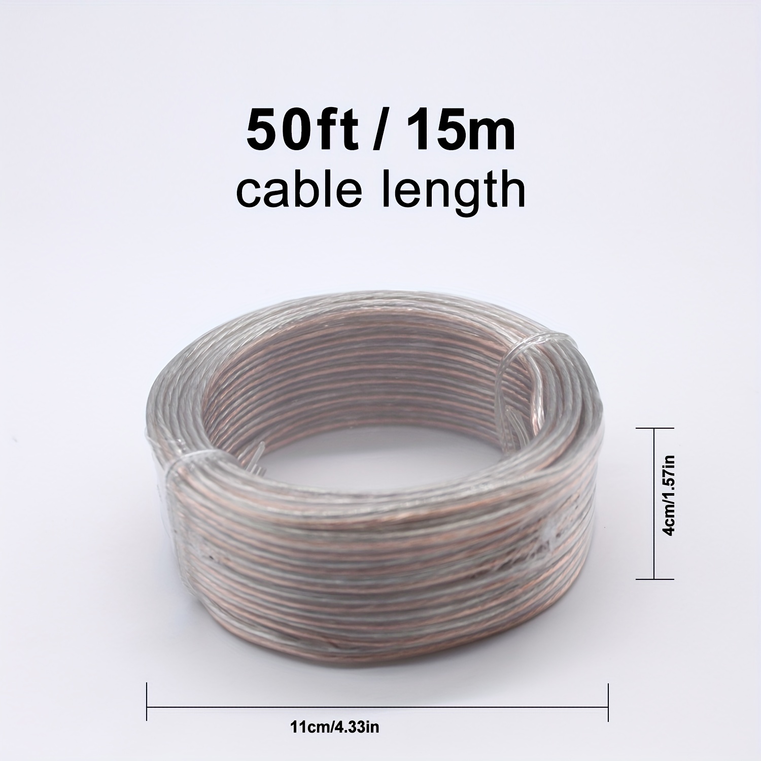 Cable Alambre Altavoz Transparente 16 Awg Materiales Cca - Temu Chile