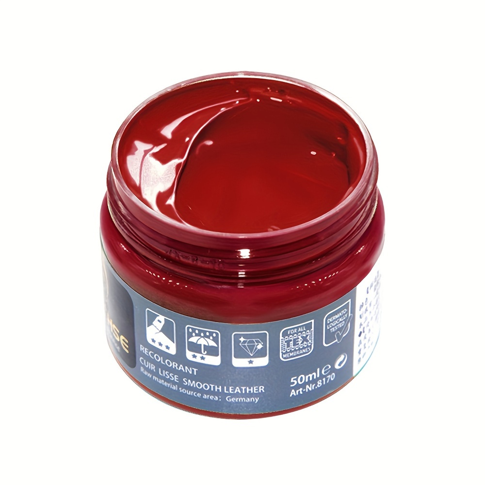 Leather Color Repair Paste Cream Red Coloring Agent Stain 50 ml