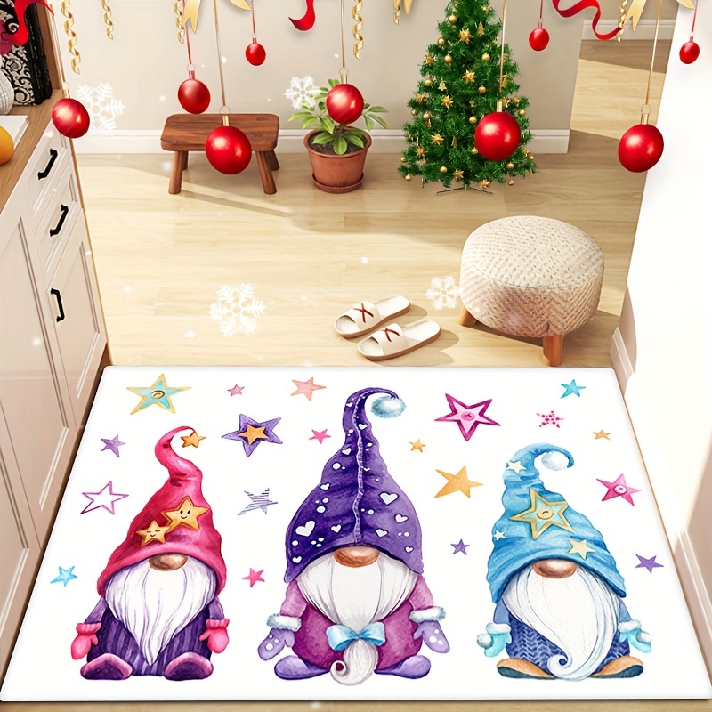 Christmas Faceless Gnome Kitchen Runner Rug Non Slip Rugs - Temu