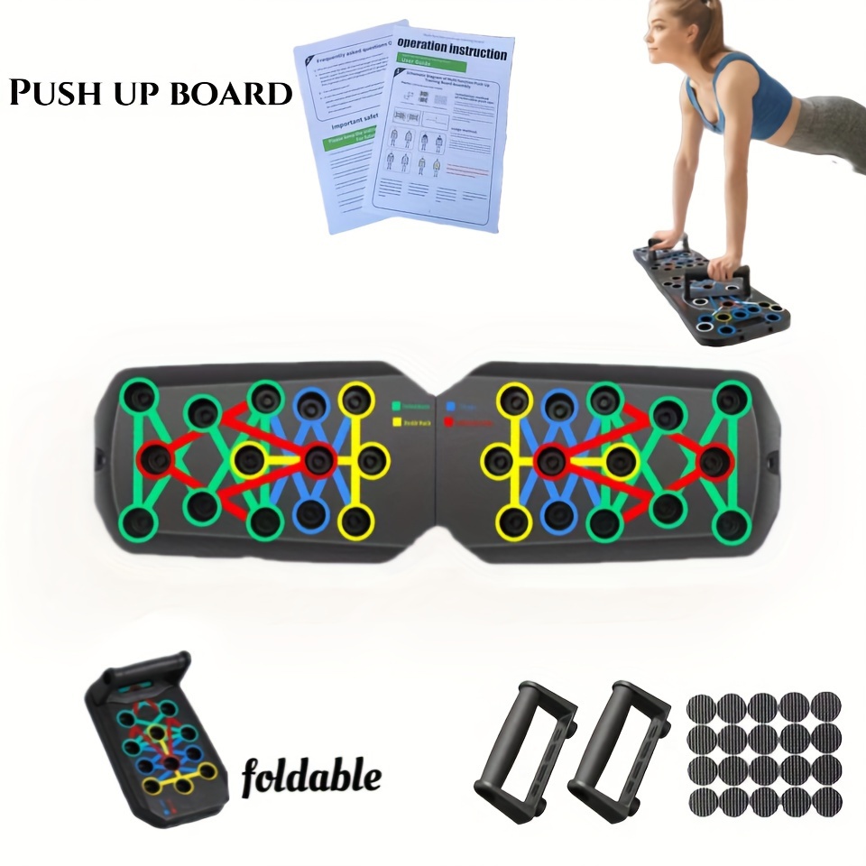 Multi functional Push Board Men Women Foldable Pushup Board - Temu