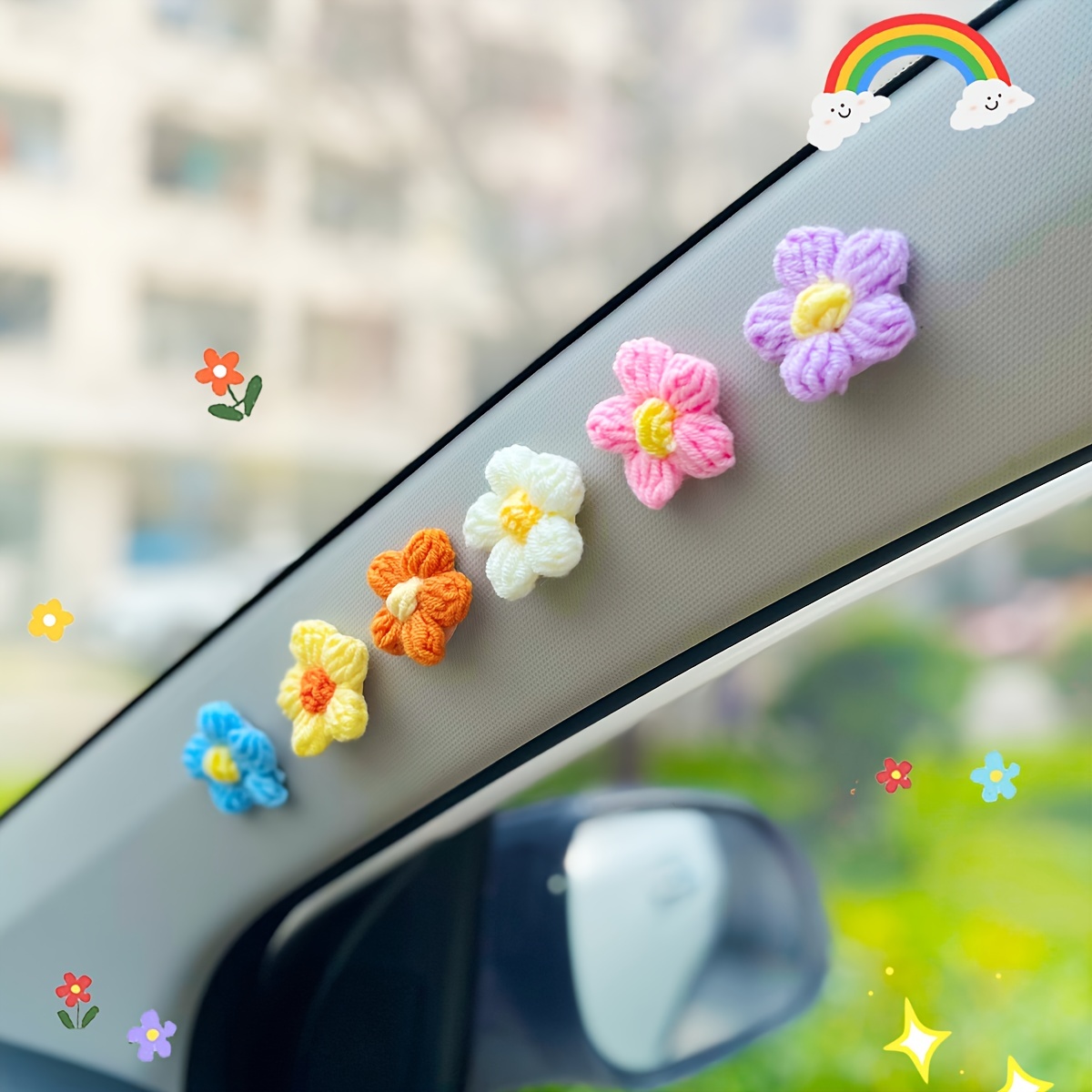 Cute 2D Little Girl Car Aromatherapy Clip Ornament Air Outlet