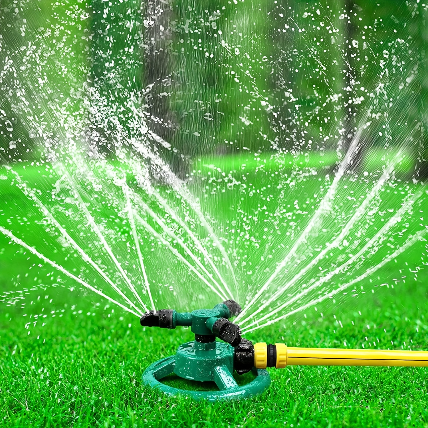 

1 Set, Garden Sprinkler, Adjustable 360 Degree Rotation Lawn Sprinkler, Large Area Coverage, Multipurpose Yard Sprinklers For Plant Irrigation