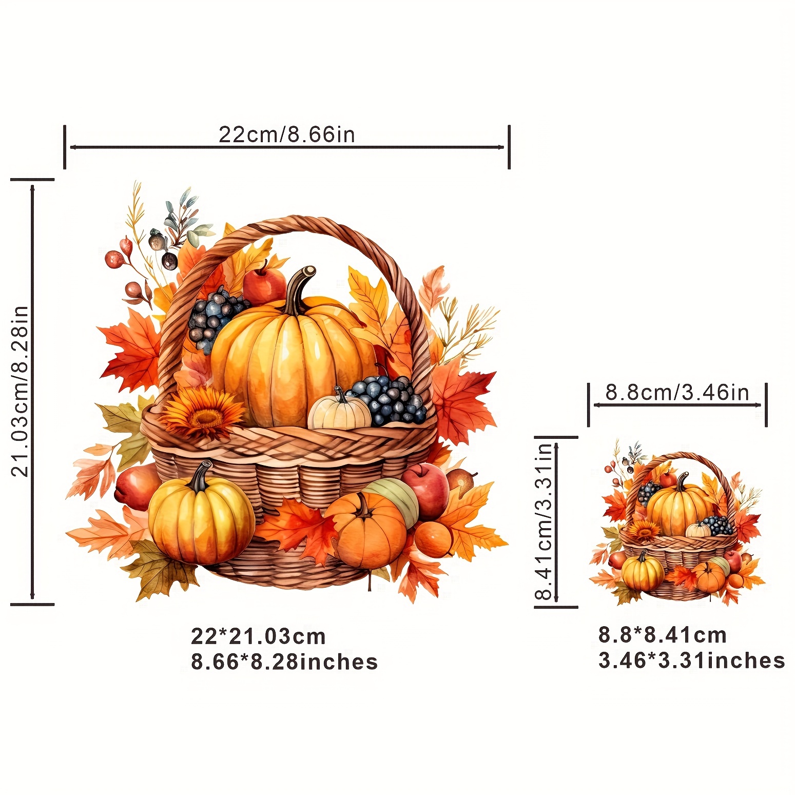 Artistic Pumpkin Decorated With Flowers Stickers For Men - Temu