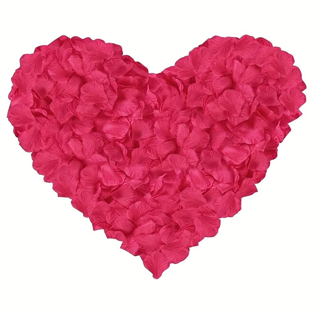 5000 Pcs Artificial Rose Petals Flowers Petals for Valentine's Day Romantic  Night Decor Rose Petals for Wedding Baby Shower Engagement Birthday Party