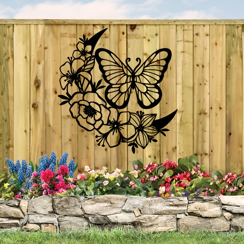 Metal Butterfly Wall Art Decorative Wall Sculpture Hanging - Temu