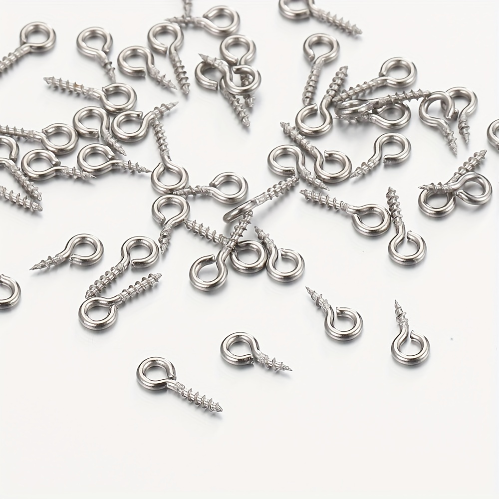 50pcs Stainless Steel Nail Accessories For DIY Jewelry Making Bead Pendant