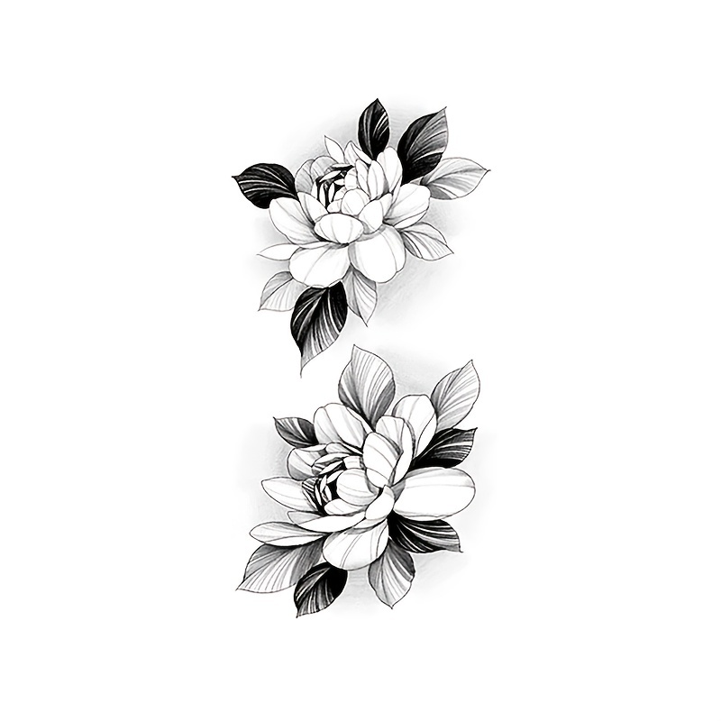Botanique Fleur Design Tatouage Autocollant Scrapbooking Livre
