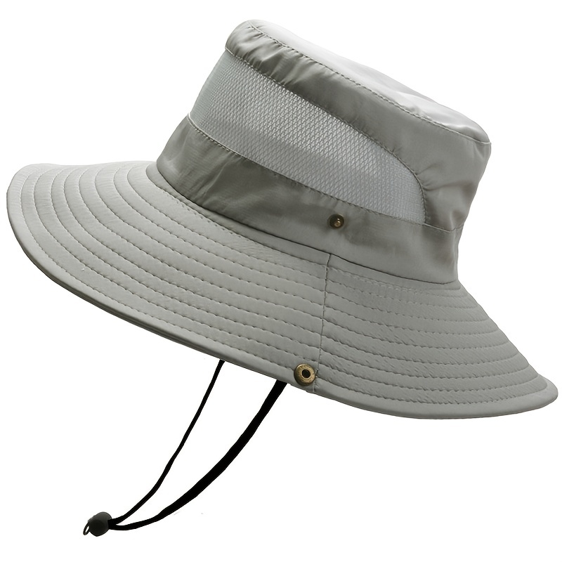  Sun Hats for Men Women Wide Brim Fishing Hat Summer Bucket Hat  Outdoor Safari Boonie Cap Light Beige One Size : Sports & Outdoors