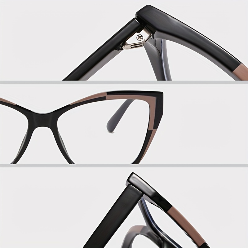 Clear Lens Cat Eye Glasses TR90 Frame Anti Blue Light for Computer Phone