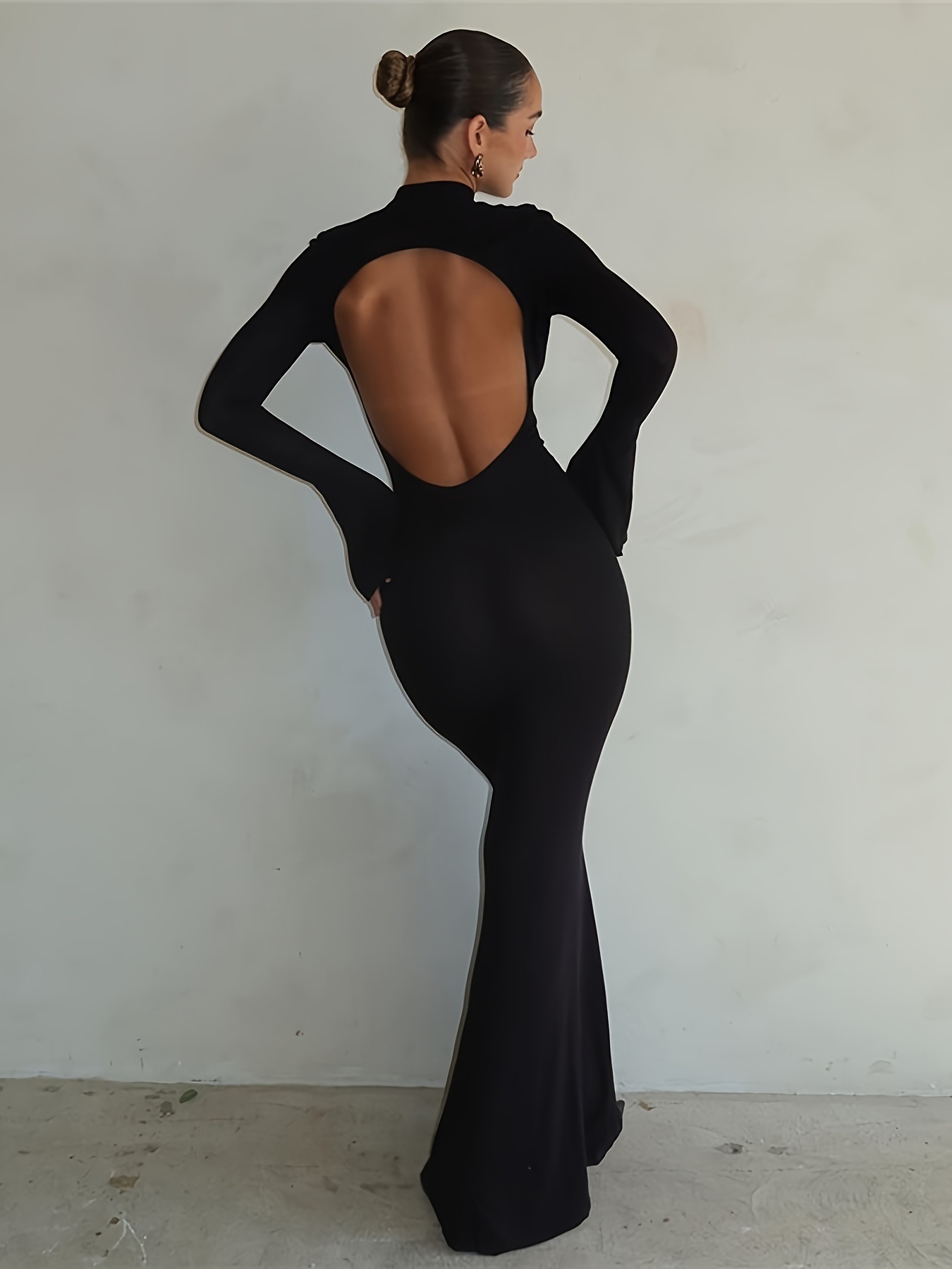 princess polly baby blue dress Backless Black Short Dress Backless Short Sequin Party Dress by La Femme