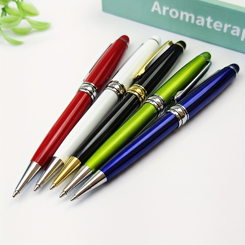 8pcs Glitter Ballpoint Pens Cute Pretty Metal Retractable Journaling Pens  for Women Girls Gifts Black Ink Medium Point 1mm - AliExpress