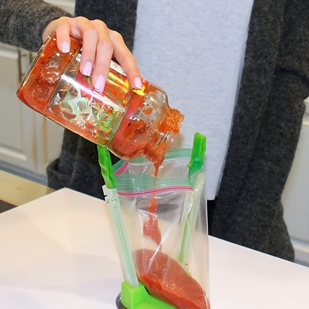 Baggy Rack Holder For Food Prep Bag Plastic Freezer Bag Ziplock