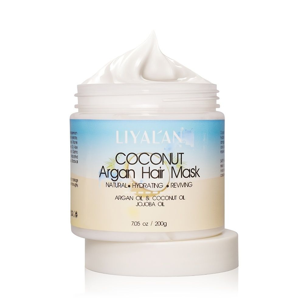 Nourishing Treatment Mask Organic Coconut Argan Oil Conditioner Hair  Styling Cream | Check Out Today's Deals Now | Temu