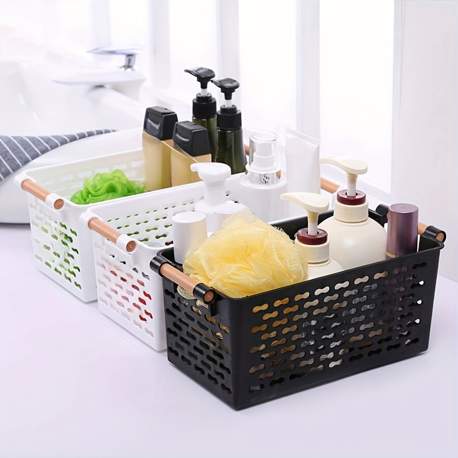 Bathroom Storage Box Desktop Cosmetics Storage Basket Handle