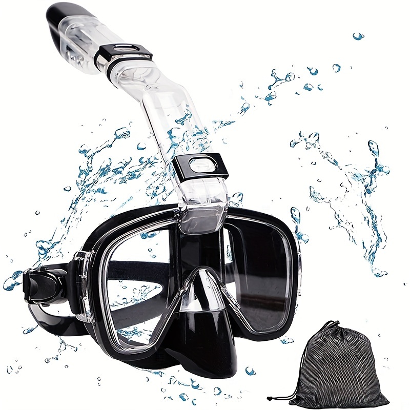 Máscara de snorkel con soporte para cámara, tamaño pequeño/mediano, extra  largo, 6ª generación Vyu360
