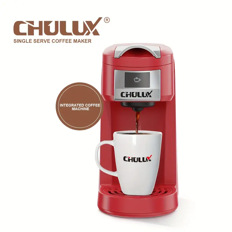 1pc capsule coffee maker ground coffee mini coffee machine brew delicious coffee in seconds with chulux upgrade single serve coffee maker auto shut off one button operation coffee tools coffee accessories details 5