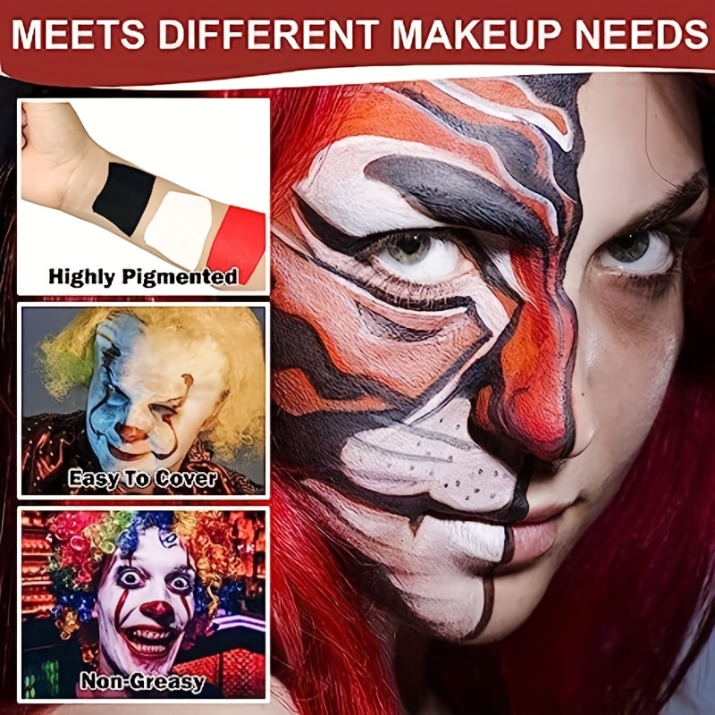 Maquillage Clown Blanc Professionnel Maquillage Crème Visage