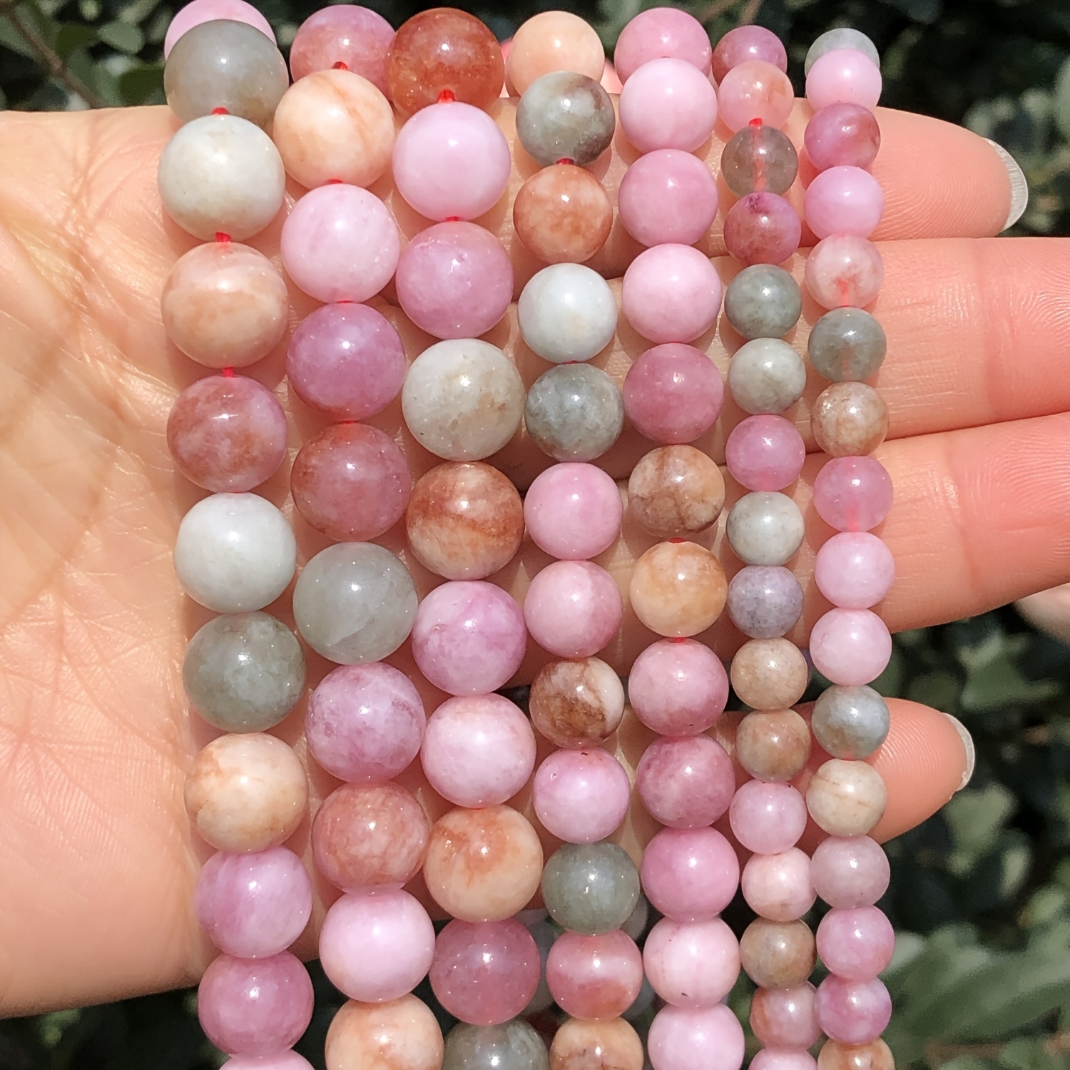 Alxa Macaron Jades Stone Natural Beads Loose Spacer Bead Diy - Temu