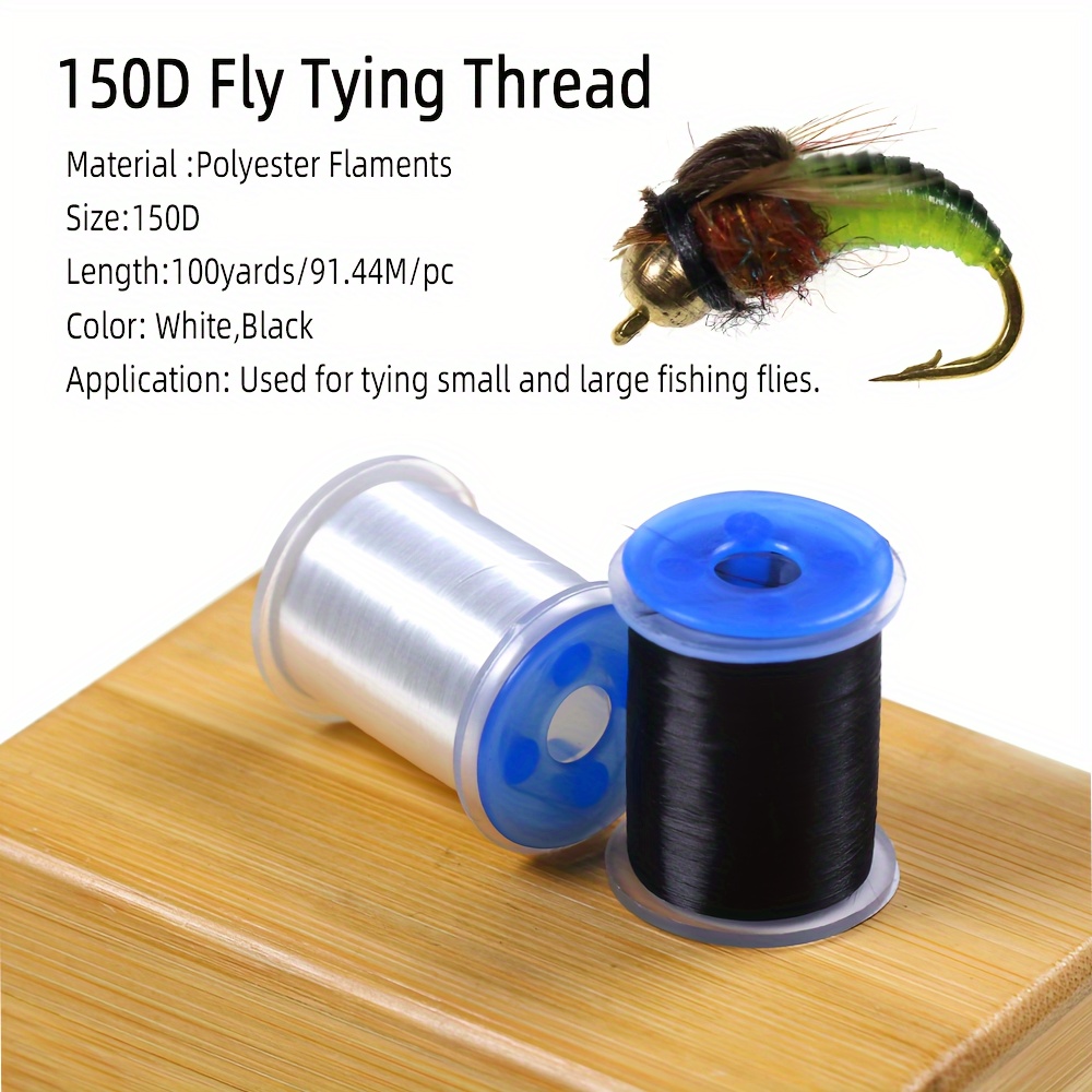150d 100yards Fly Tying Thread High Waxed Polyester - Temu