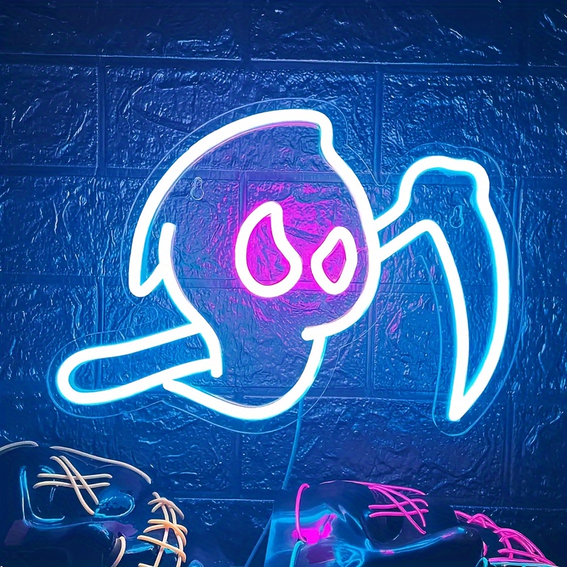 Halloween Neon Lights Ghost Face Led Neon Lights Acrylic Game Room  Decoration Game Lights Accessories Gifts Boys Room Decoration, Shop On Temu  And start Saving