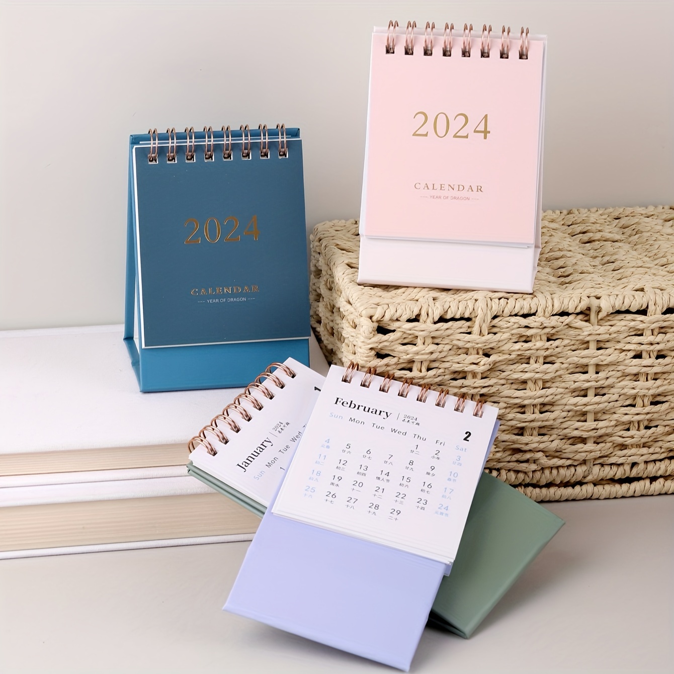 1pc 2024 Calendrier De Bureau Mignon Décoration De Bureau - Temu