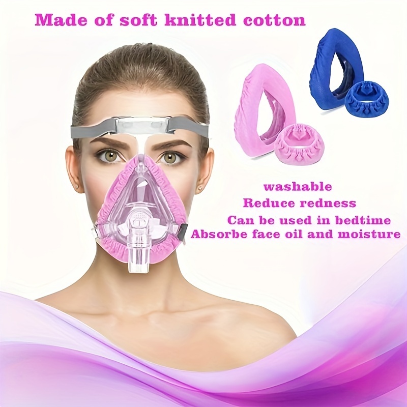 

2pcs Cpap Mask Liners Full Face Reusable Soft Cpap Mask Covers Reduce Air Leaks And Blisters Washable Mask Cushion Covers Compatible With Most Full Face Masks