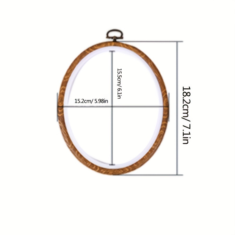 TEMU 1pc Embroidery Hoop Different Shapes For Crafts Sewing And Cross Stitch Embroidery Stand Auxiliary Tool Used Frame