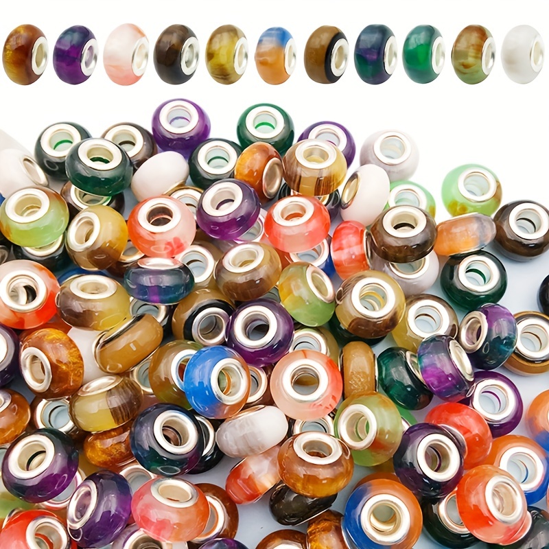 Natural Stone Beads For Jewelry Making Large Hole Beads Size - Temu