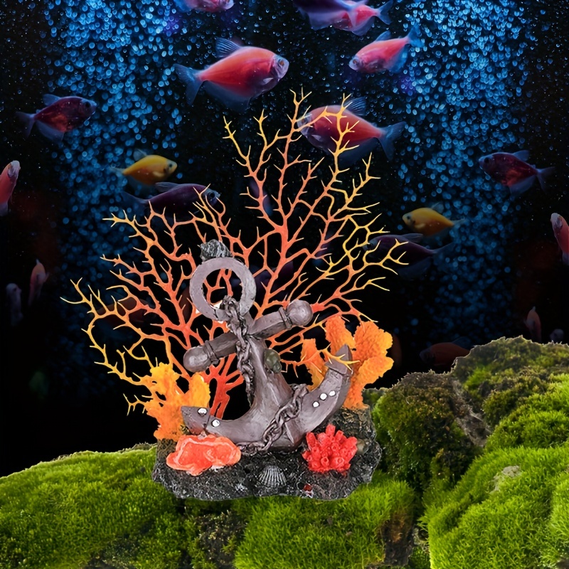 1pc Vibrant Underwater Coral Decor For Aquariums Realistic